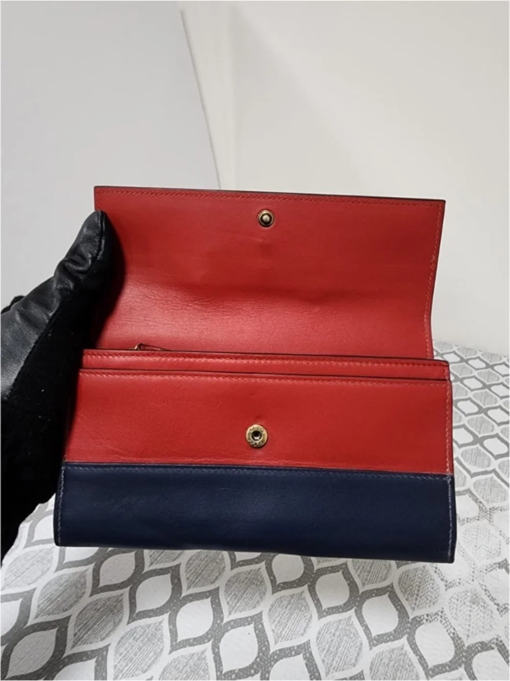 Authentic GUCCI Calfskin Queen Margaret Chain Wallet Multicolor - Picture 8 of 16